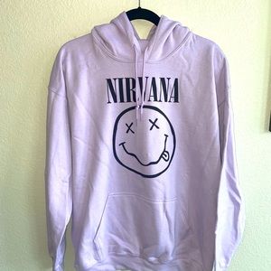NWT Purple Nirvana Graphic Hoodie 💜